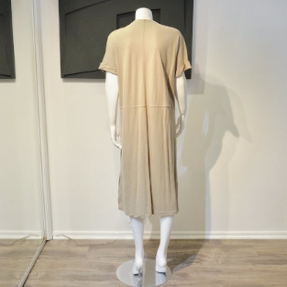 Khaki Twill Maxi Sacque Dress - Picture 3 of 7